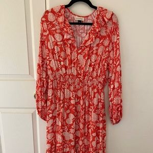 Universal Thread Goods Co Coral Colored Floral Dress